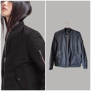 Zara Trafaluc Outerwear Black Bomber Jacket